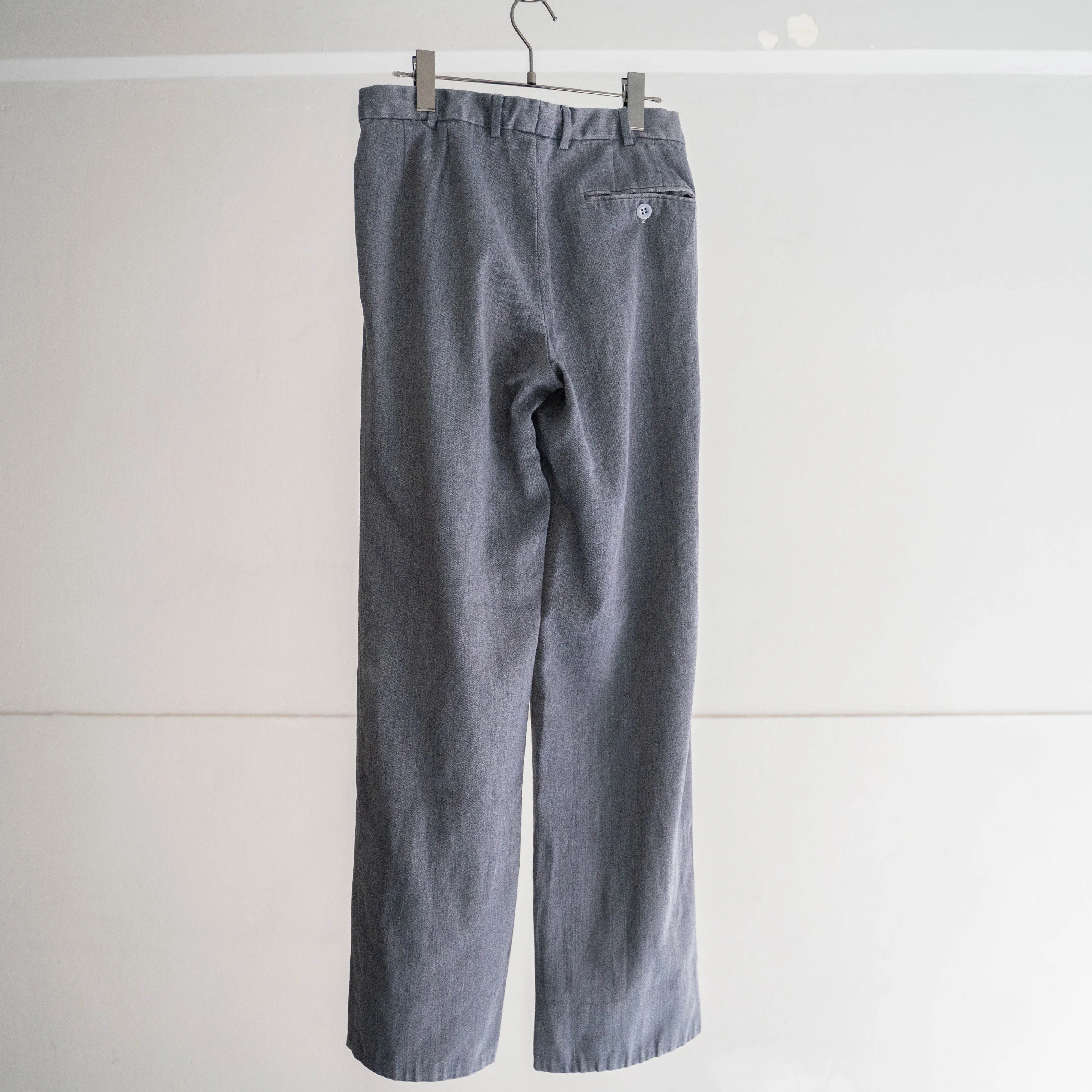 2000s Italian military dress pants  -navy? dyed-