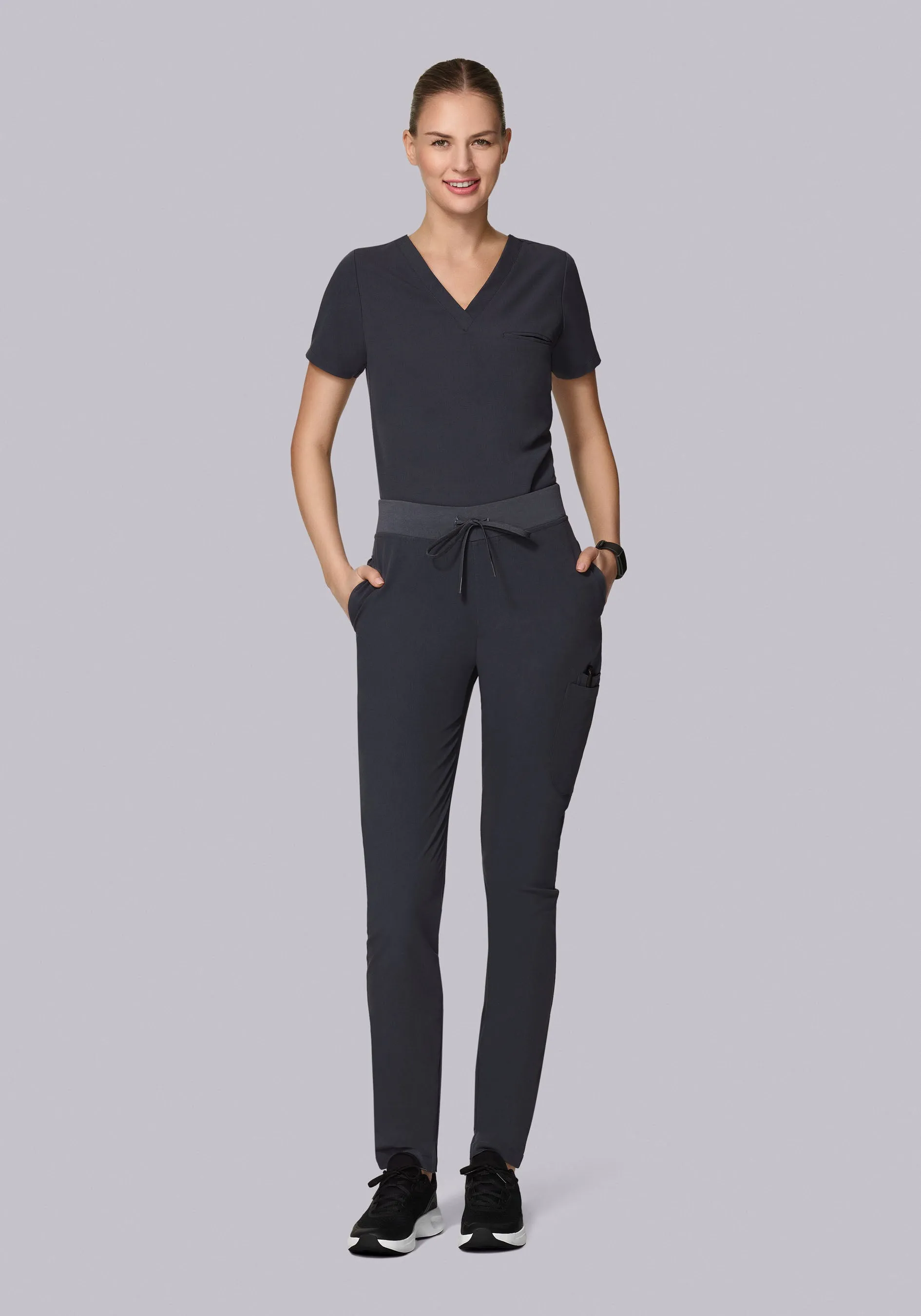 6 Pocket Slim Pants Pewter
