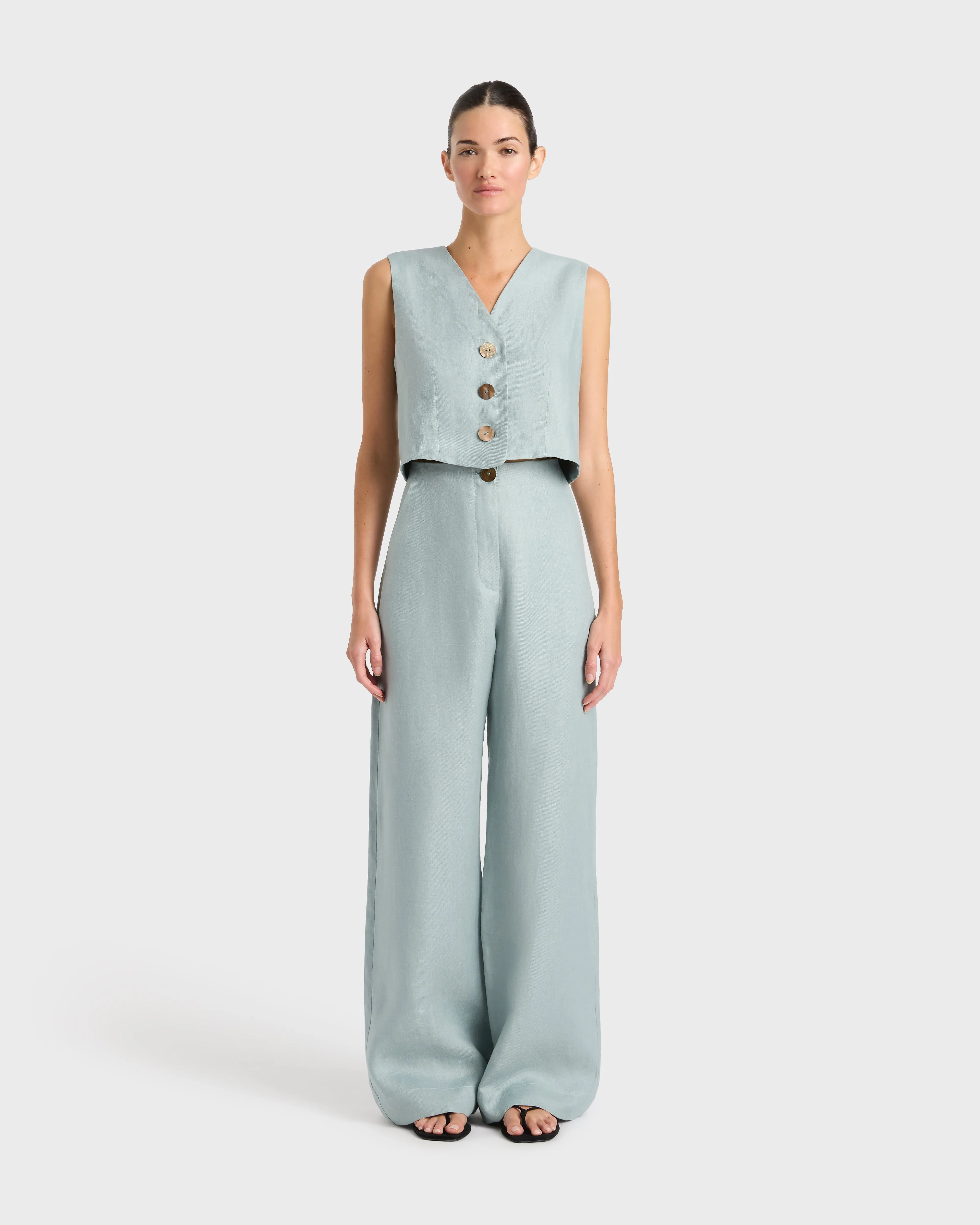 Atami Tailored Pant - Celadon