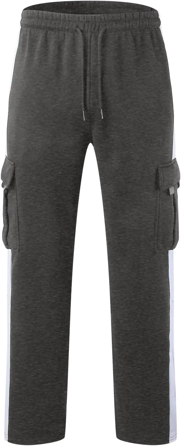 BIFUTON Cargo Pants for Men, Mens Heavyweight Cargo Pants Casual Jogger Athletic Pant Loose Fit Drawstring Running Sweatpants