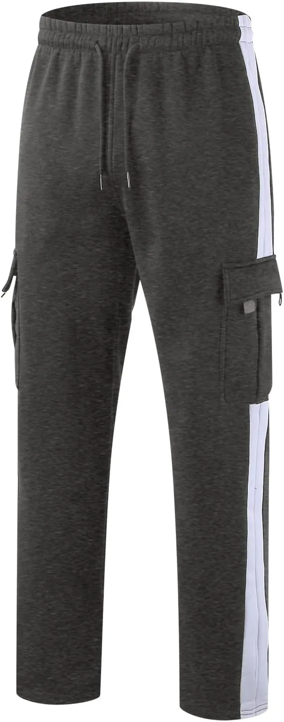BIFUTON Cargo Pants for Men, Mens Heavyweight Cargo Pants Casual Jogger Athletic Pant Loose Fit Drawstring Running Sweatpants