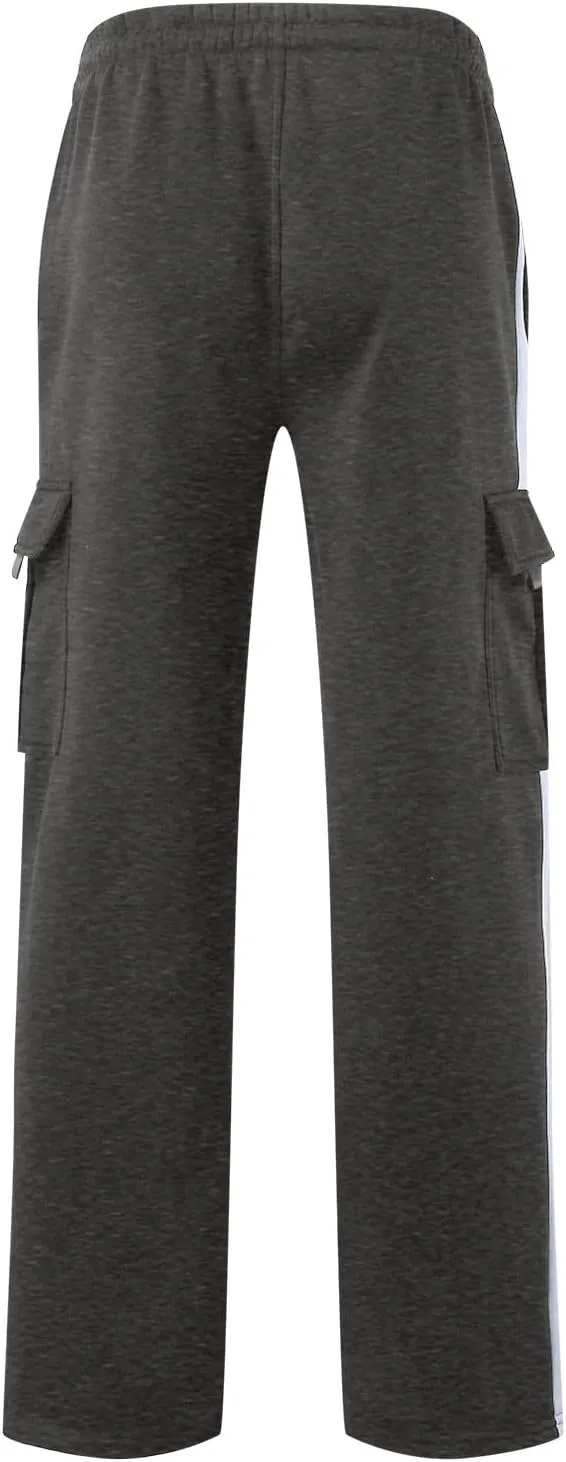 BIFUTON Cargo Pants for Men, Mens Heavyweight Cargo Pants Casual Jogger Athletic Pant Loose Fit Drawstring Running Sweatpants