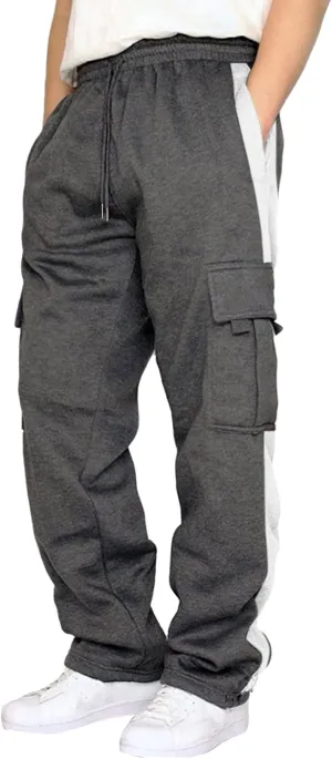 BIFUTON Cargo Pants for Men, Mens Heavyweight Cargo Pants Casual Jogger Athletic Pant Loose Fit Drawstring Running Sweatpants