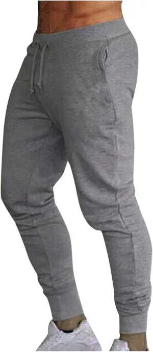 BIFUTON Joggers for Men Slim Fit Tapered Leg Pants Lace Up Athletic Sweatpants Lightweight Sports Running Pants with Pockets