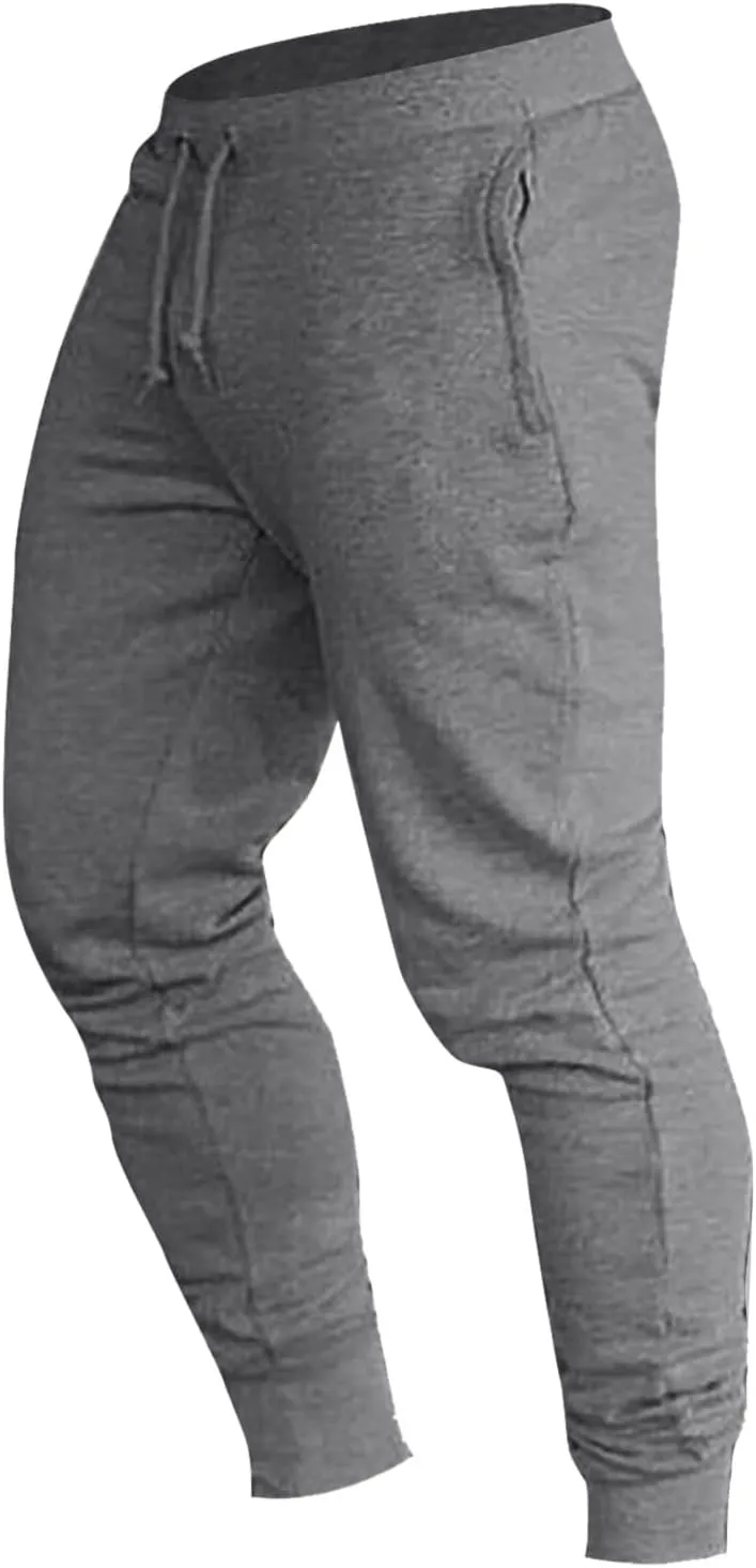 BIFUTON Joggers for Men Slim Fit Tapered Leg Pants Lace Up Athletic Sweatpants Lightweight Sports Running Pants with Pockets
