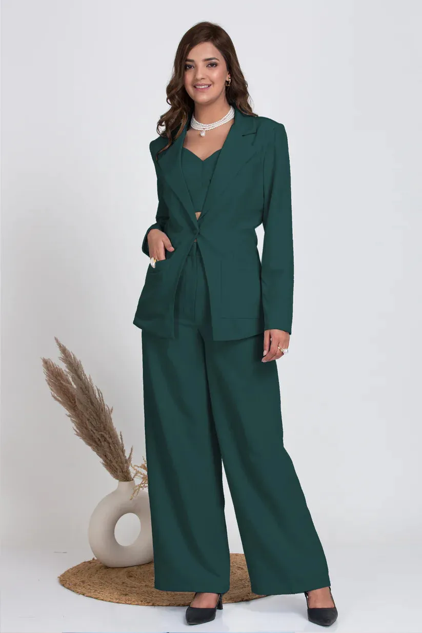Comfort Fit Women's Mid Rise Straight Pants