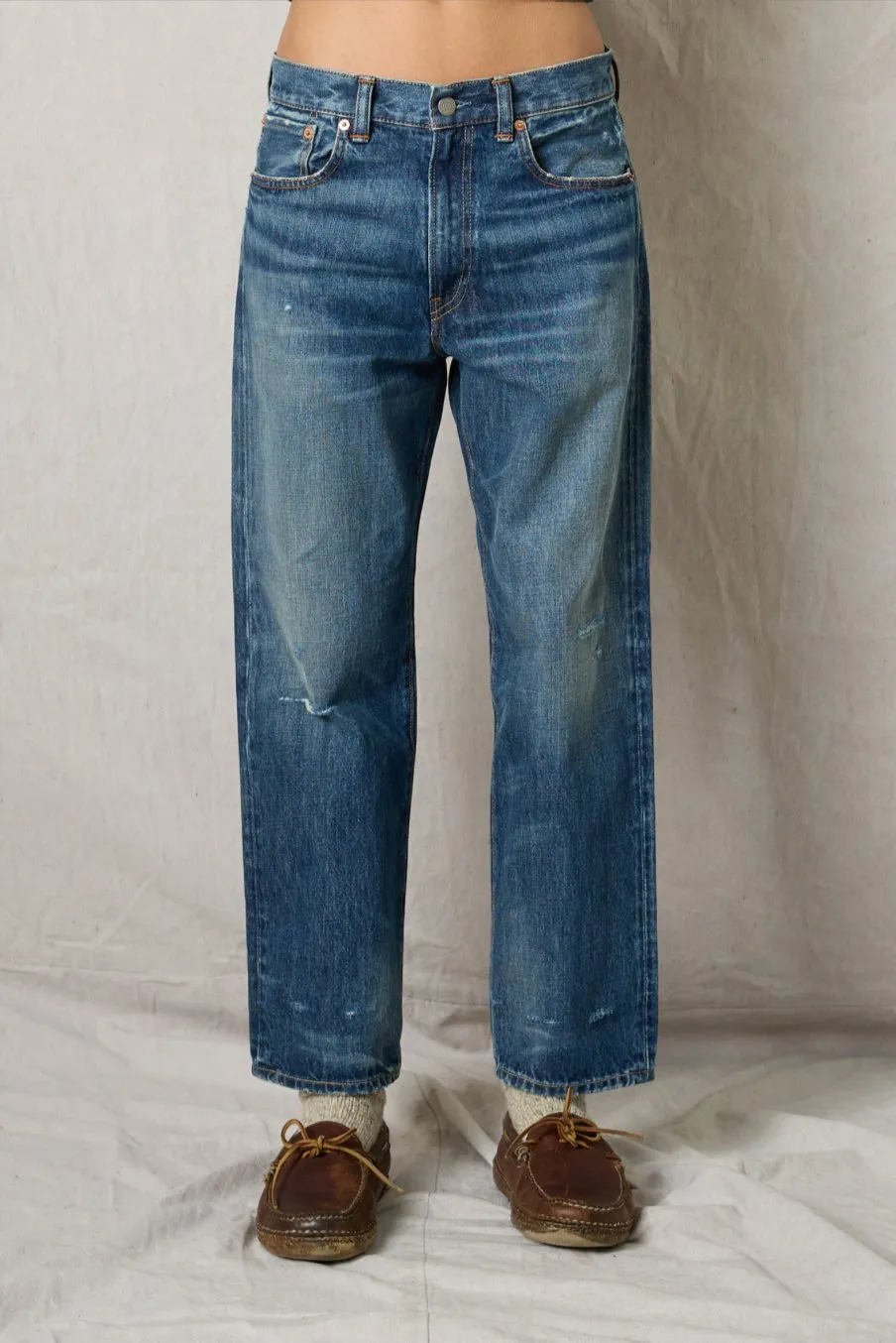 Lucy Boyfriend Jean - Eldon Wash with Rips