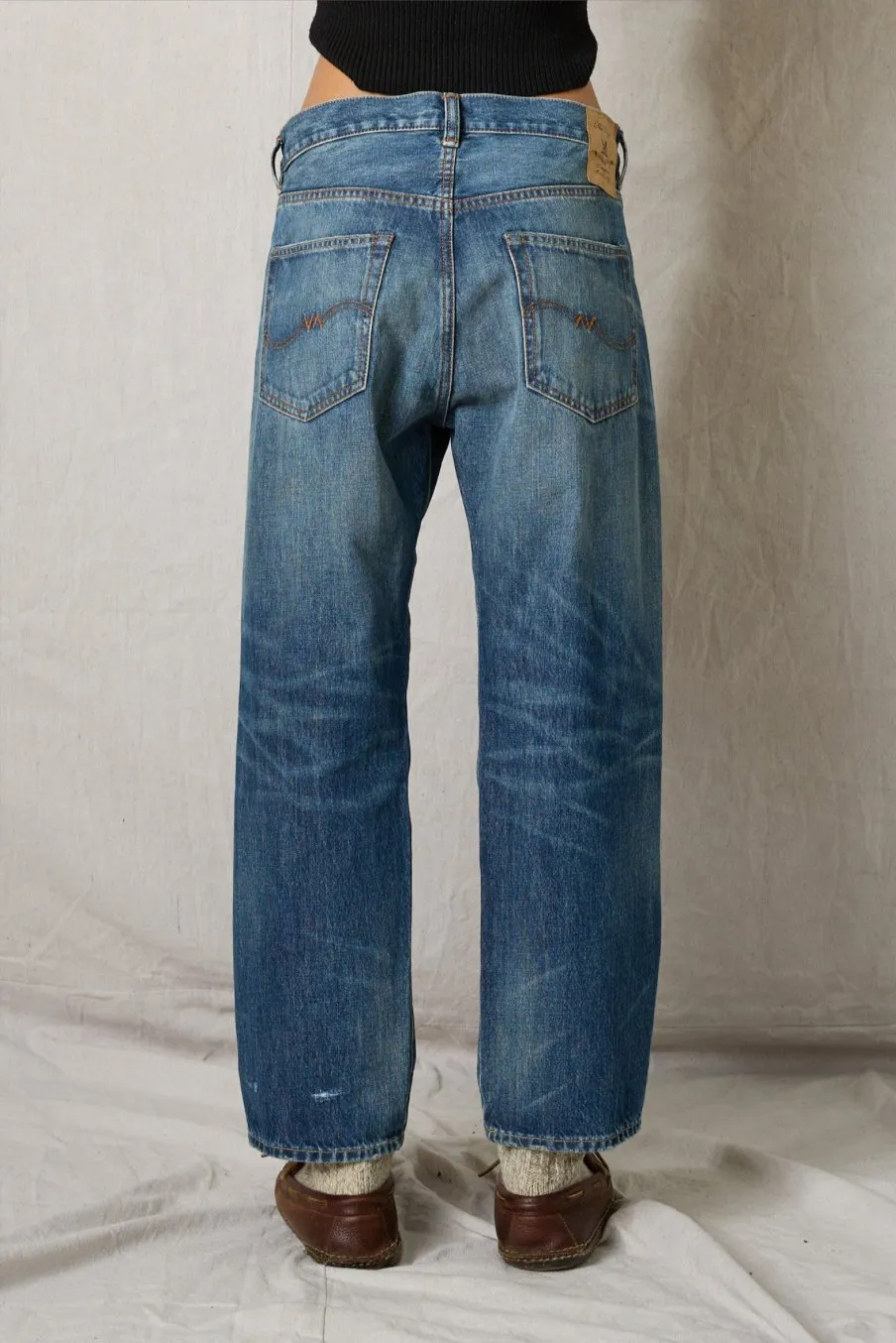 Lucy Boyfriend Jean - Eldon Wash with Rips