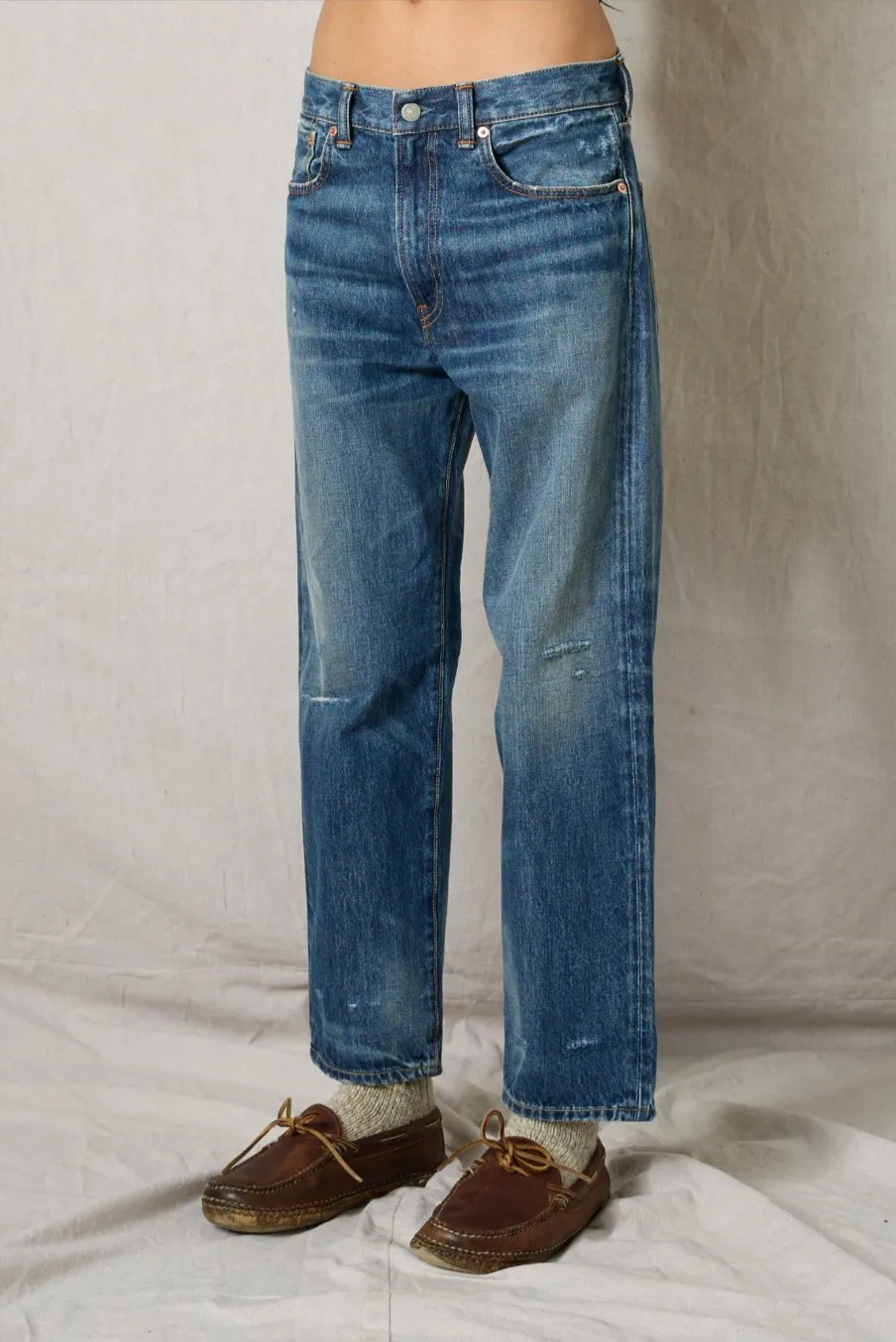 Lucy Boyfriend Jean - Eldon Wash with Rips