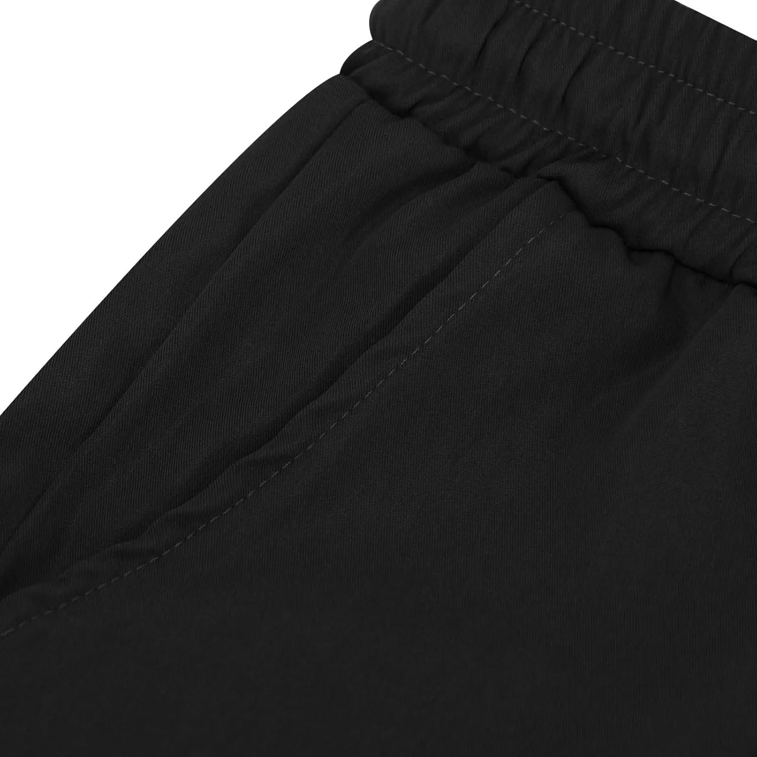 Mens Cargo Shorts 2025 Elastic Drawstring Waist Twill Summer Shorts Classic-fit Hiking Cargo Pants with 4 Pockets