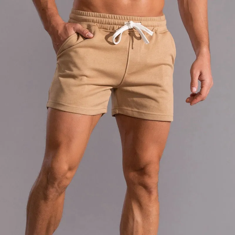 Mens Oversized Cotton Sports Shorts  Casual & Breathable Fitness Pants