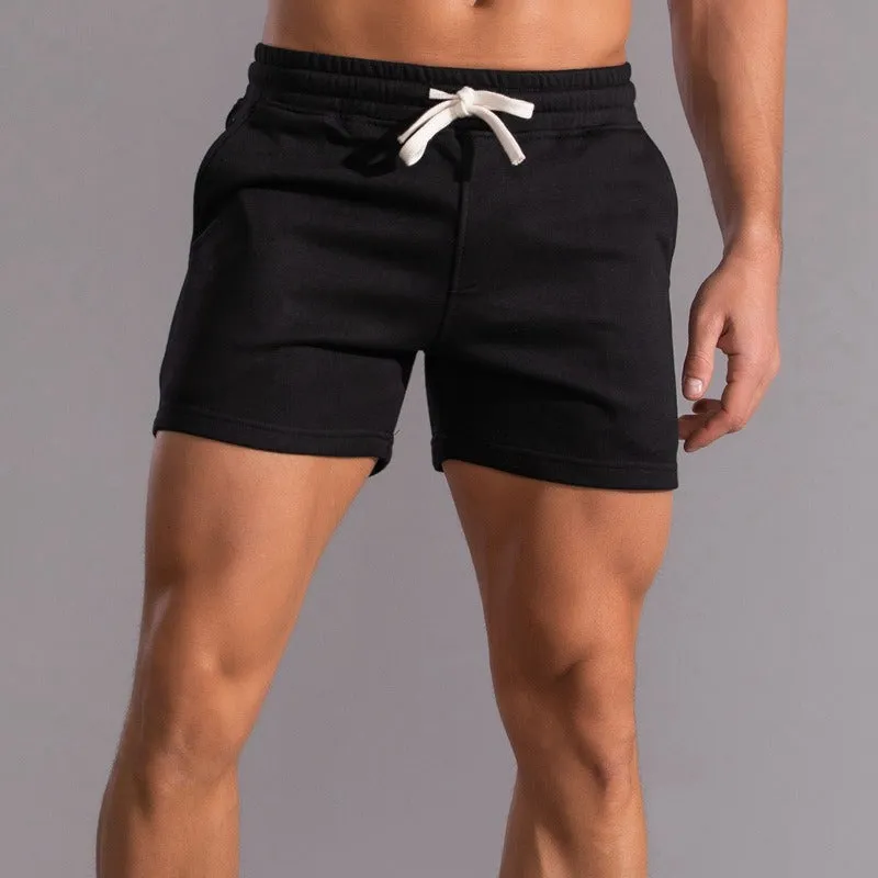 Mens Oversized Cotton Sports Shorts  Casual & Breathable Fitness Pants