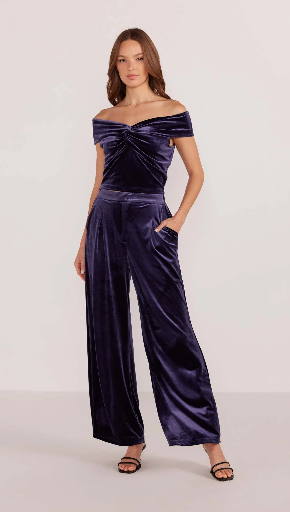 Nisha Velvet Tailored Pant