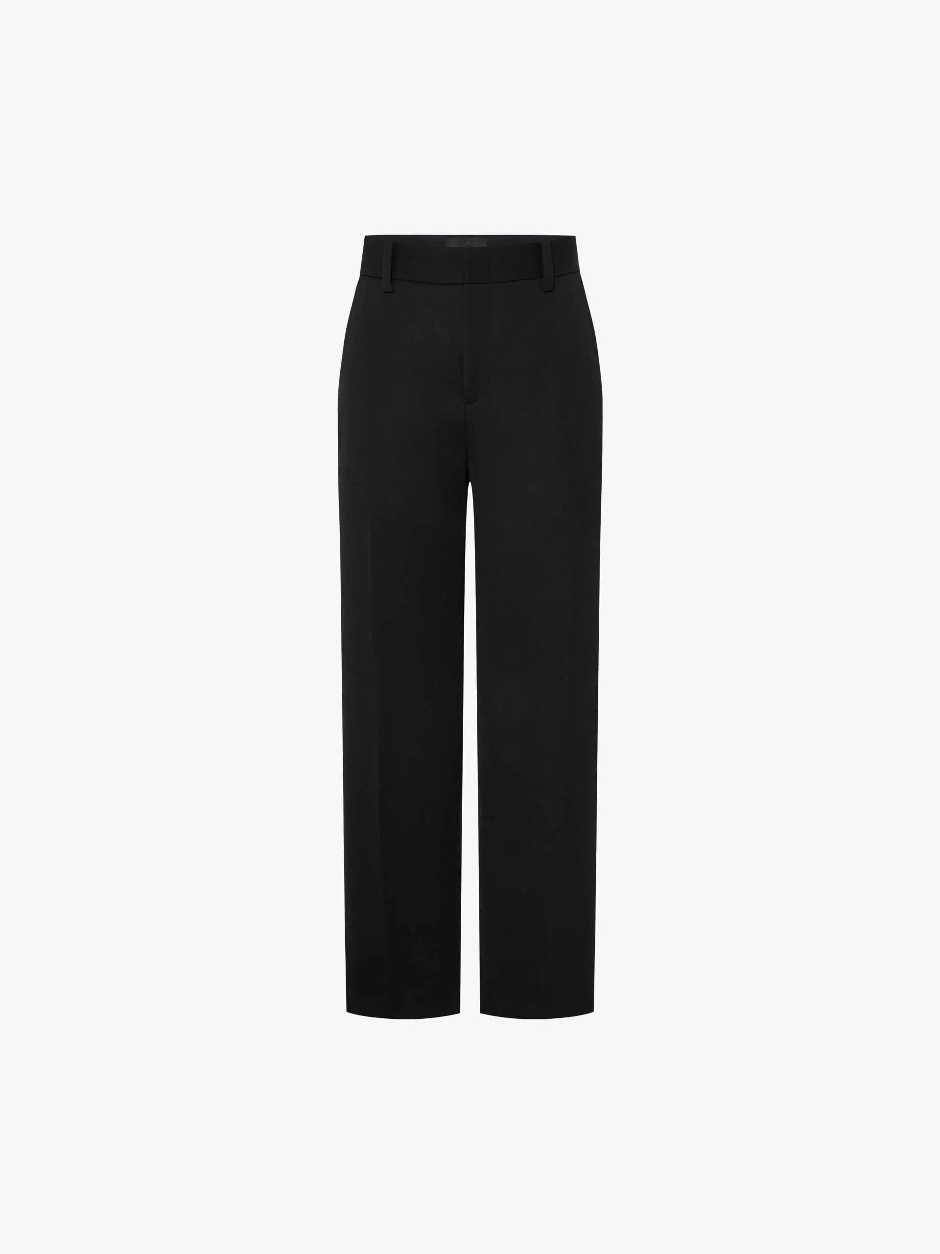 Relaxed Wool Straight Pants