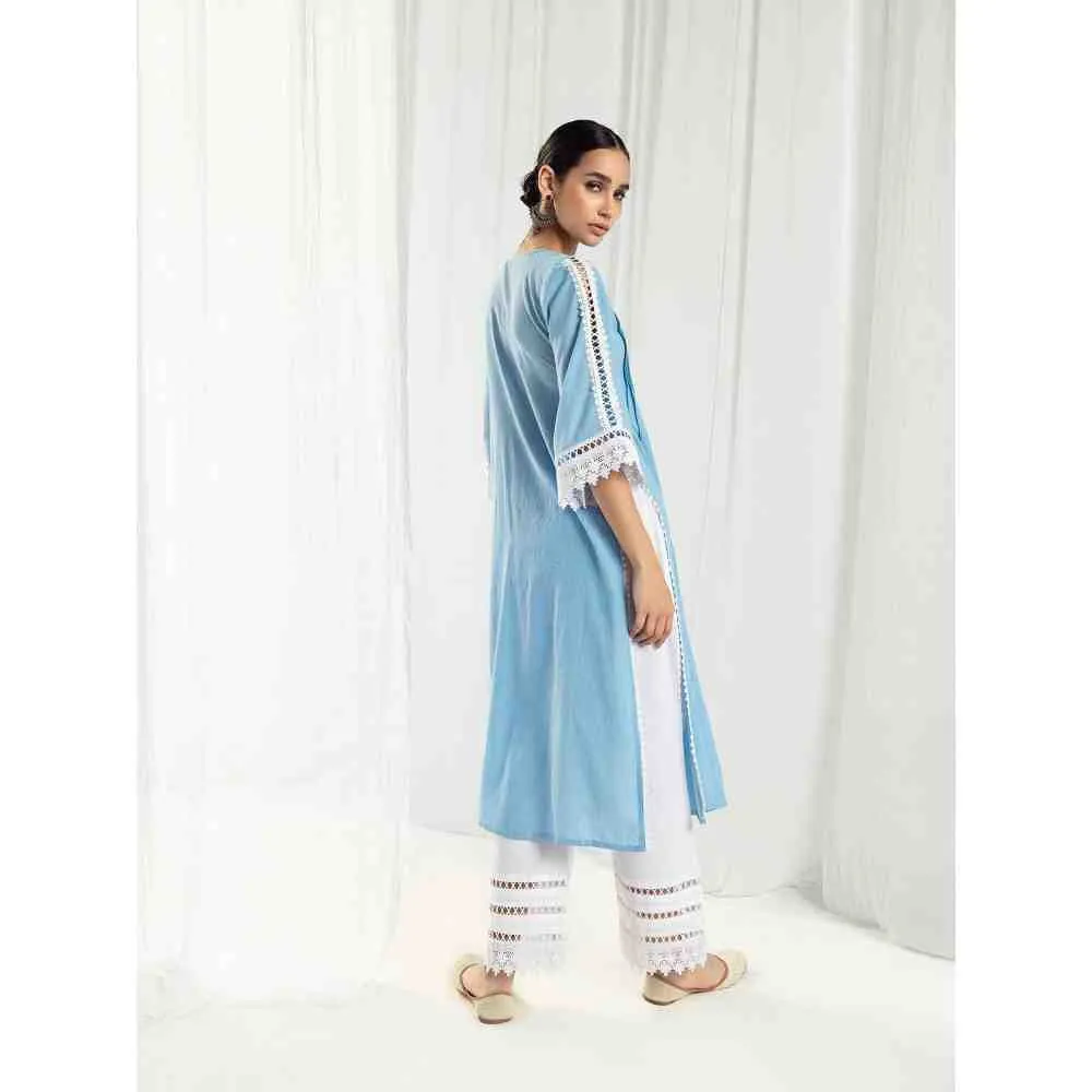 Roze Iris White Pant