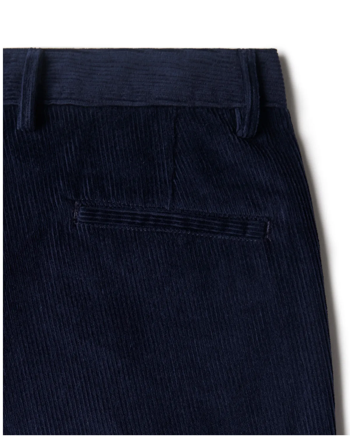 Sierra Corduroy Pleated Chinos - Navy