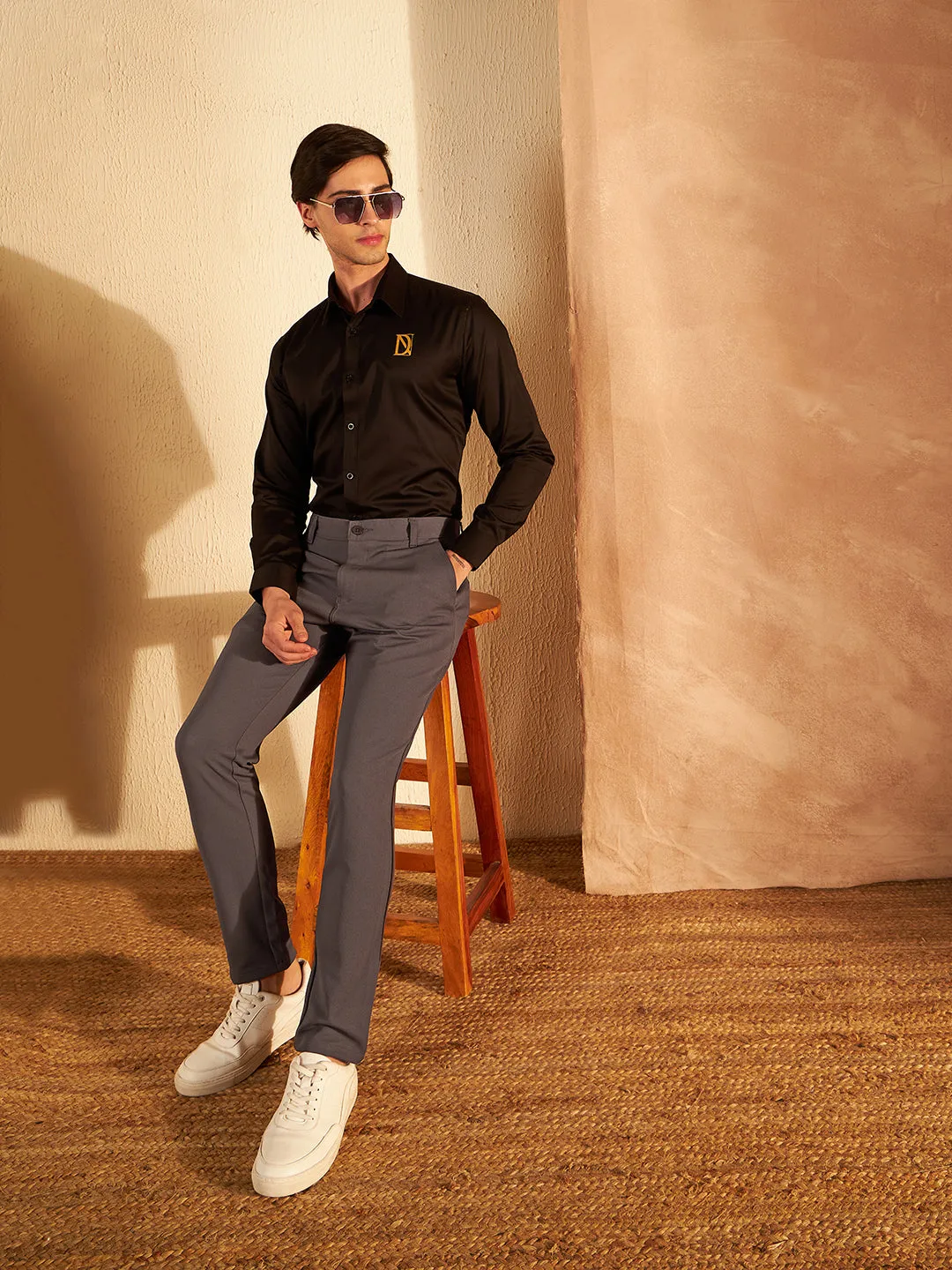 Slate Grey: Casual Chinos