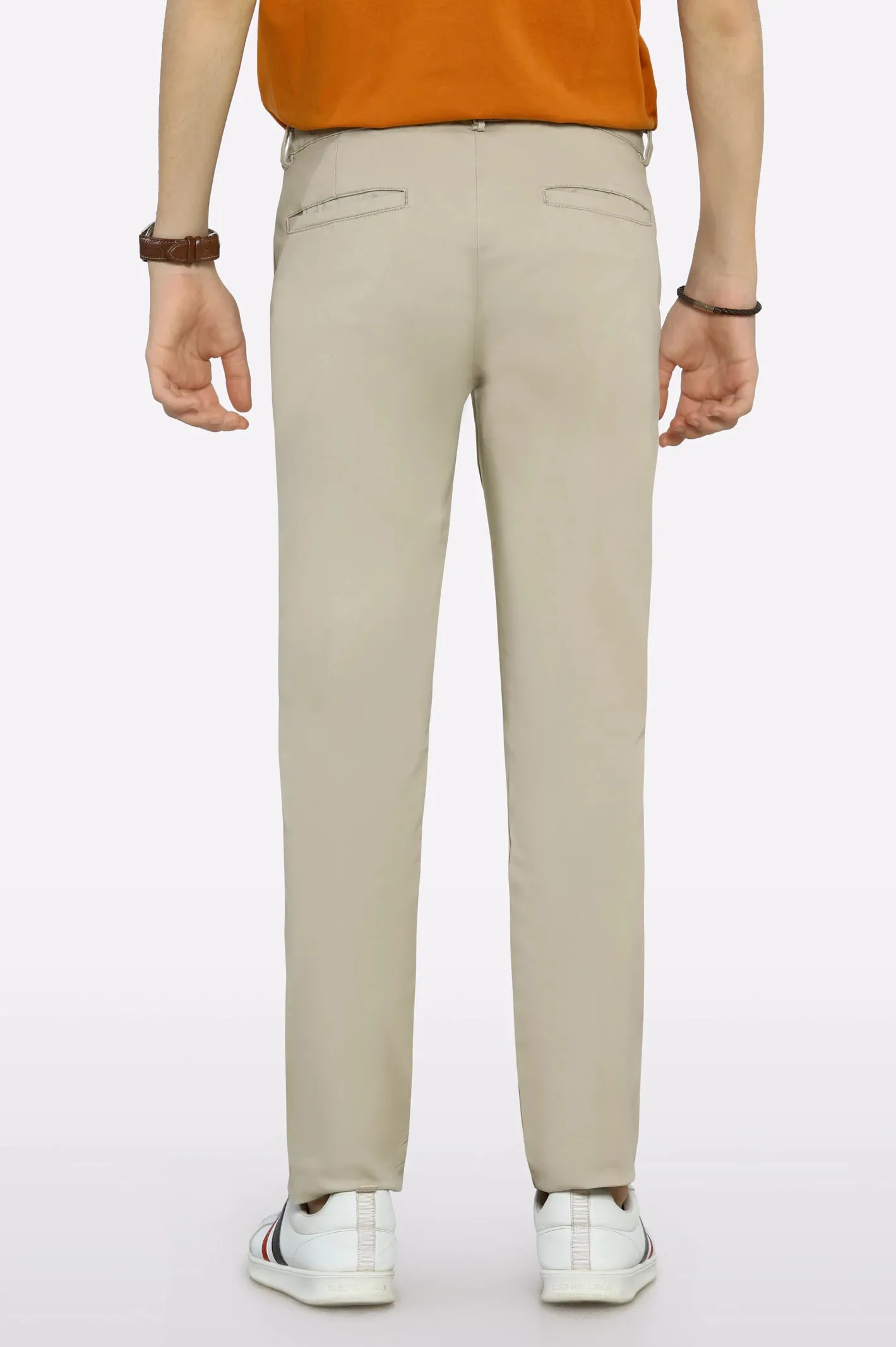 Stone Cotton Chinos For Boys