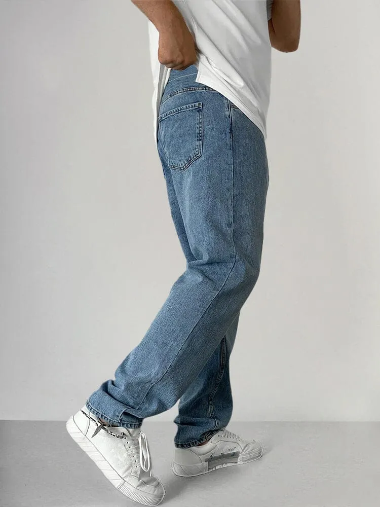Straight Denim Pants