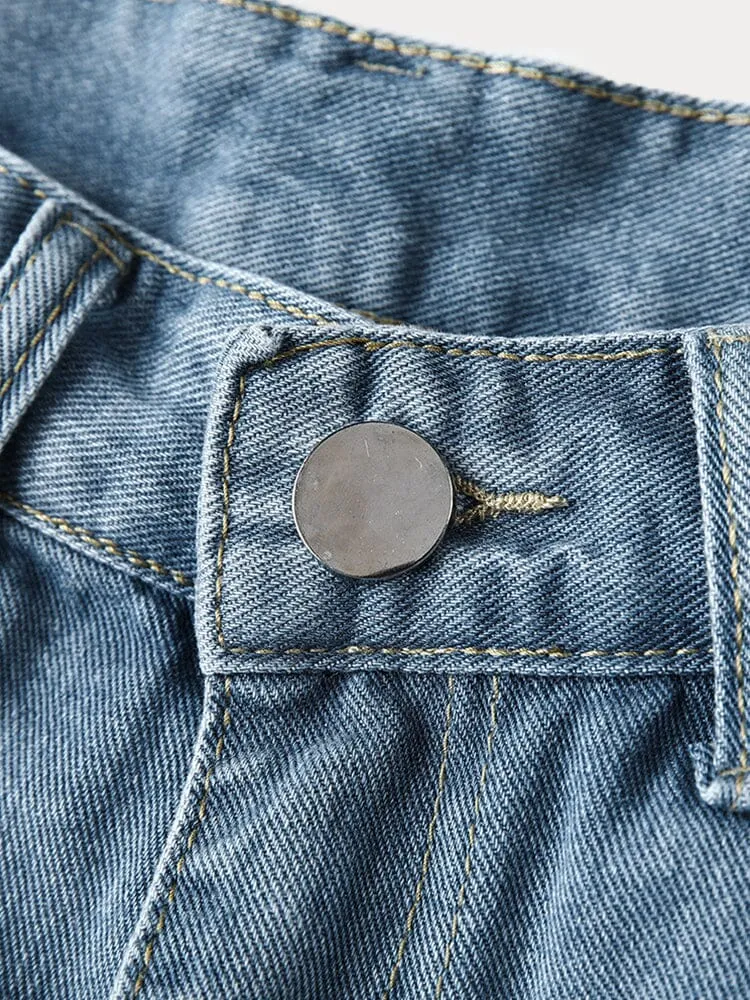 Straight Denim Pants