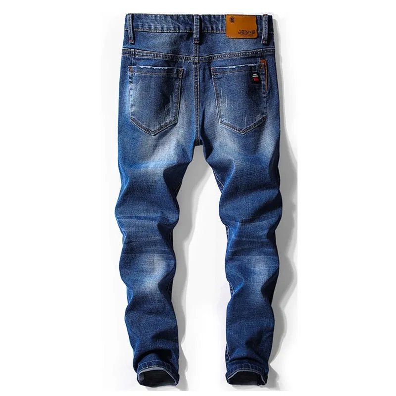 West Louis Fashion Slim Fit Cowboy Style Denim Jeans