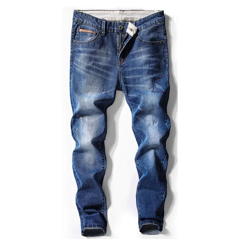 West Louis Fashion Slim Fit Cowboy Style Denim Jeans