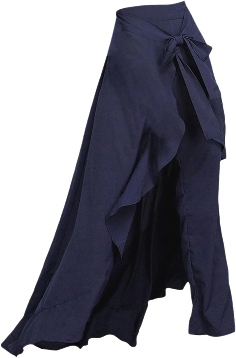 Women's High Waist Wide Leg Pants High Waist Trousers Chiffon Pants Yoga Pants with Pockets for Women